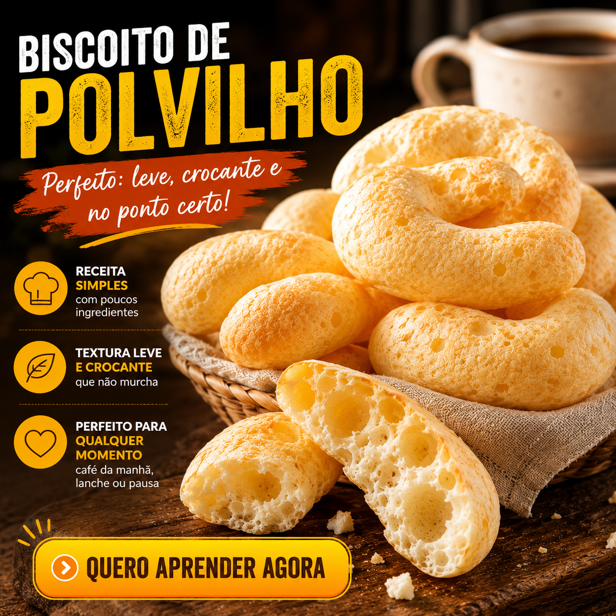 como fazer biscoito de polvilho