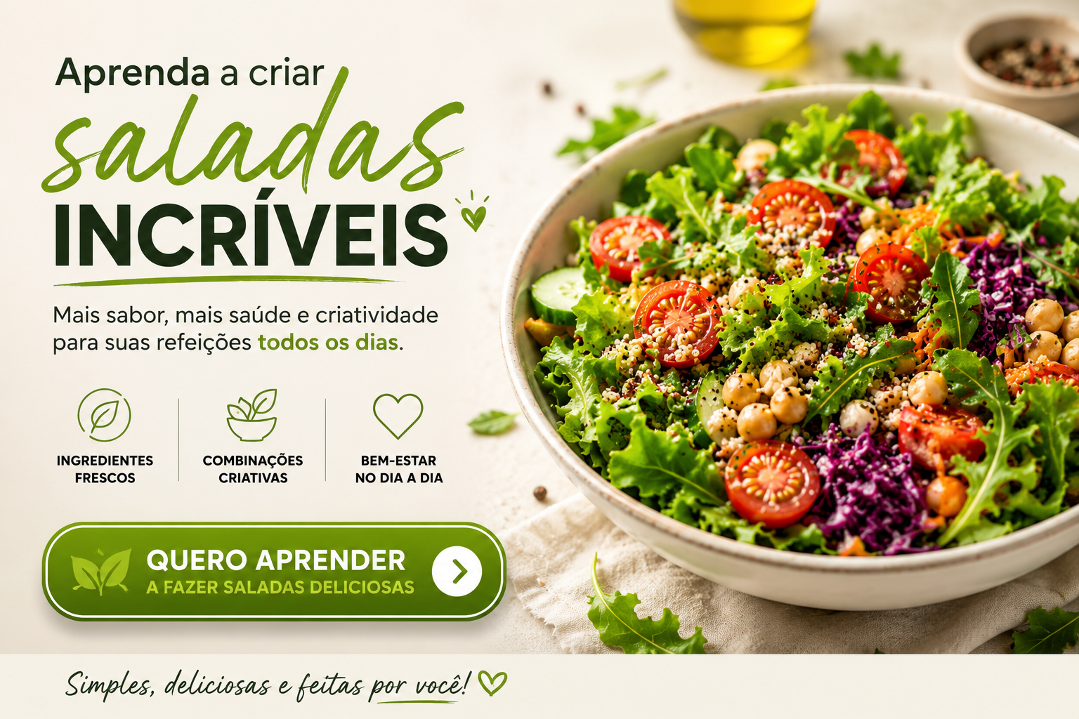 como fazer saladas criativas