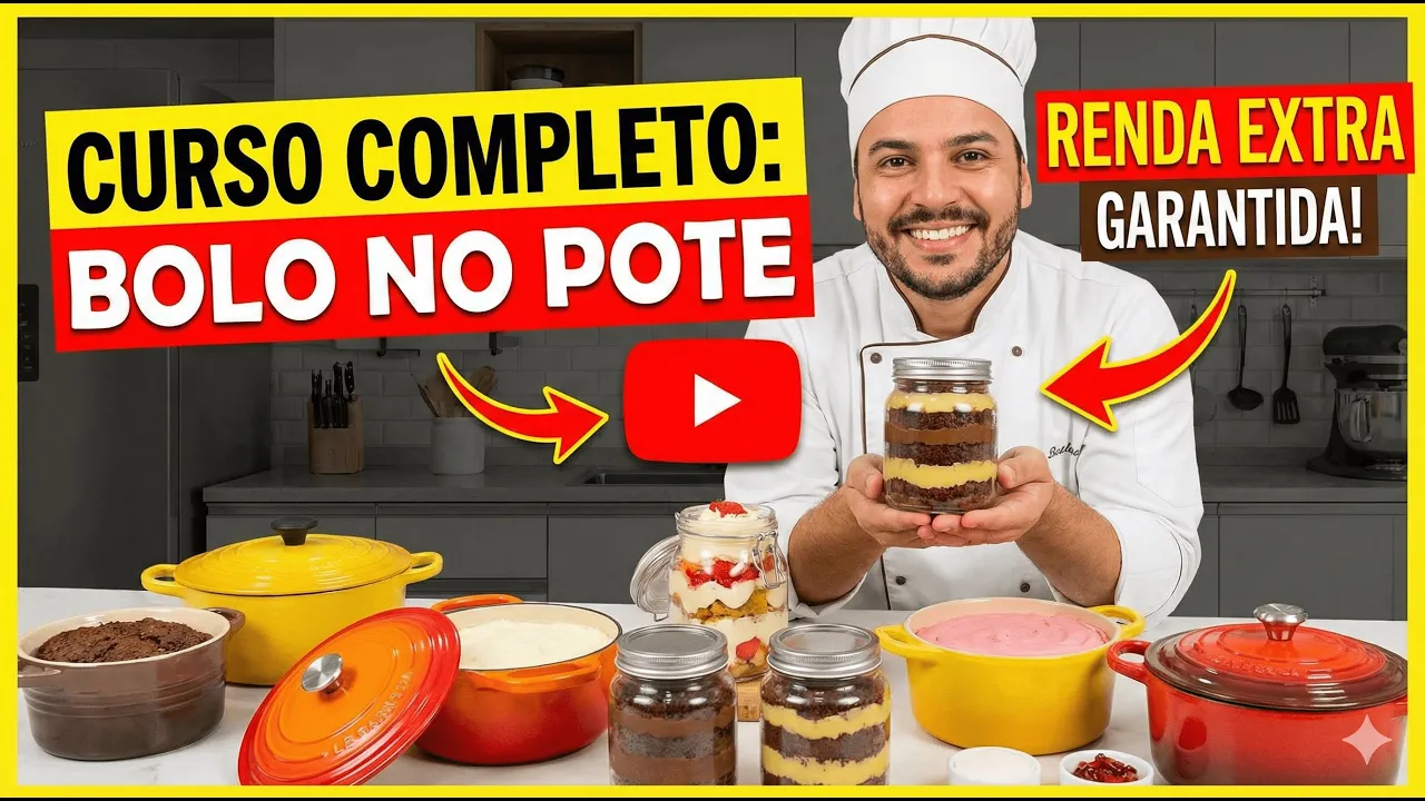 bolo no pote