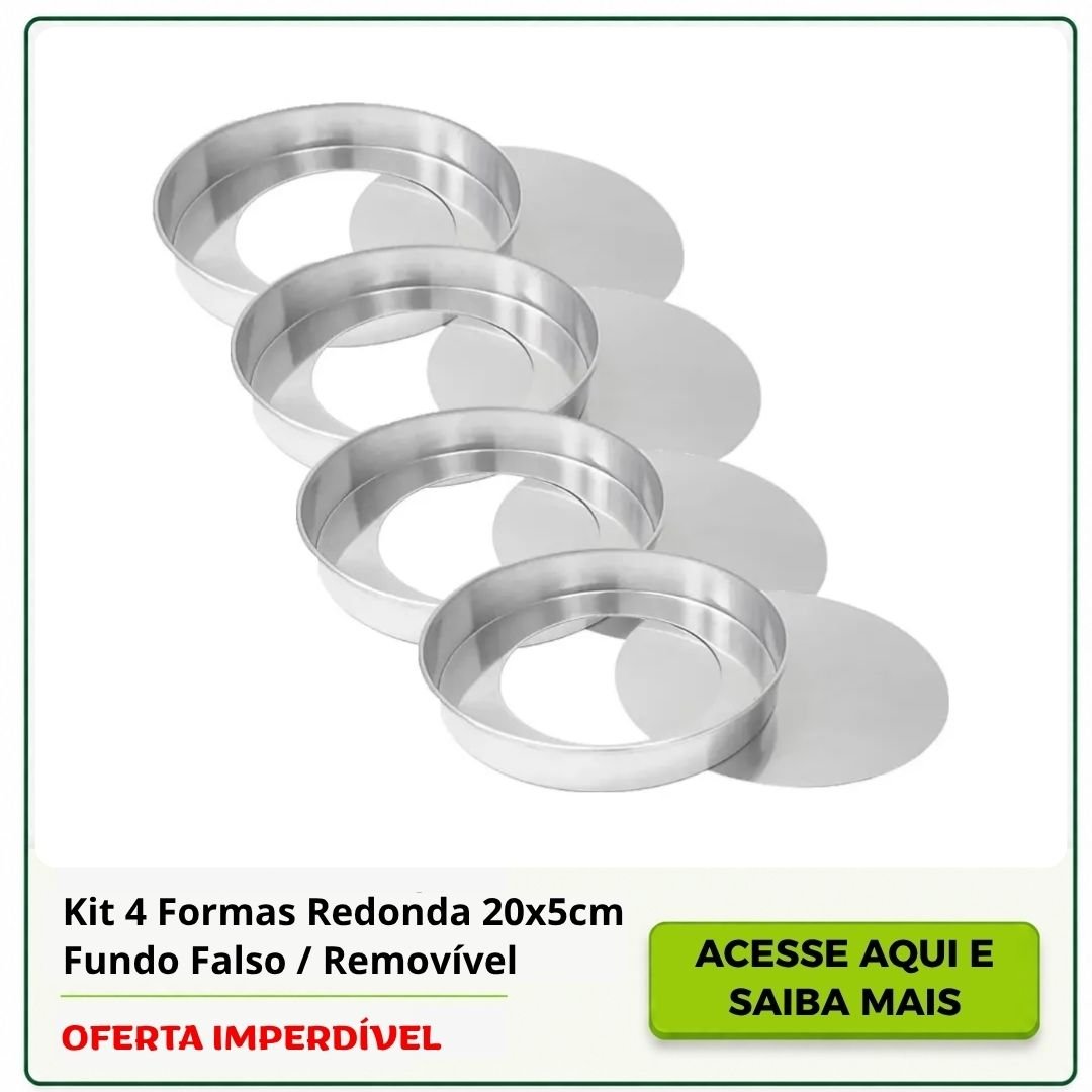forma redonda fundo falso preco