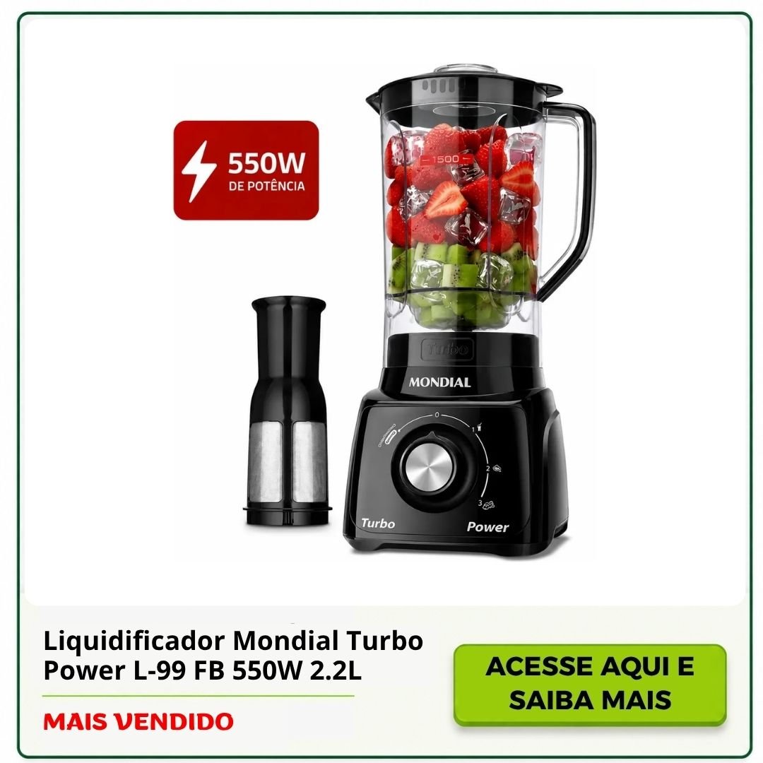 liquidificador mondial turbo power preco
